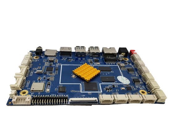 1TOPS AI RK3568 Scheda ARM incorporata per il sistema di coda 4GB RAM 64GB ROM Gigabit Ethernet Scheda madre Android