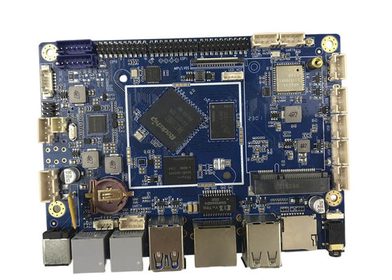 Quad Core Gigabit Ethernet POS Motherboard RK3568 Hardware incorporato 2.0 GHz con AI