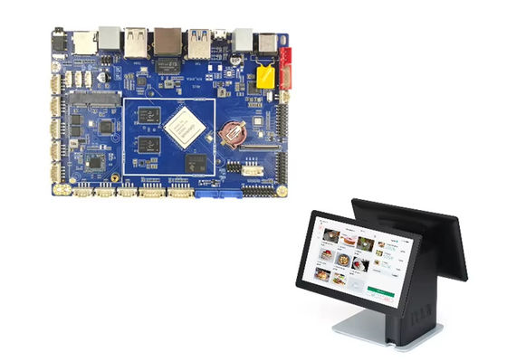 Scheda madre Android POS con alimentazione DC12V-24V 16G-128G Memoria flash opzionale
