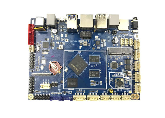 Scheda madre Android POS con alimentazione DC12V-24V 16G-128G Memoria flash opzionale