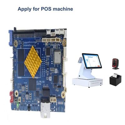 POS Machine Quad Core Motherboard RK 3288 Cortex A17 Processore LVDS Dual Ethernet 100mm*80mm
