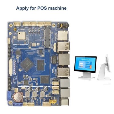 LVDS EDP MIPI Display Android Motherboard con 10/100M Ethernet e 125mm*90mm*1.6mm PCB Size